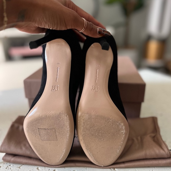 GIANVITO ROSSI Vamp 105mm Black Suede Ankle Boots (size 40) - Picture 8 of 9